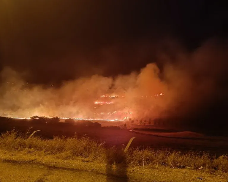 Anız yangını korkuttu
