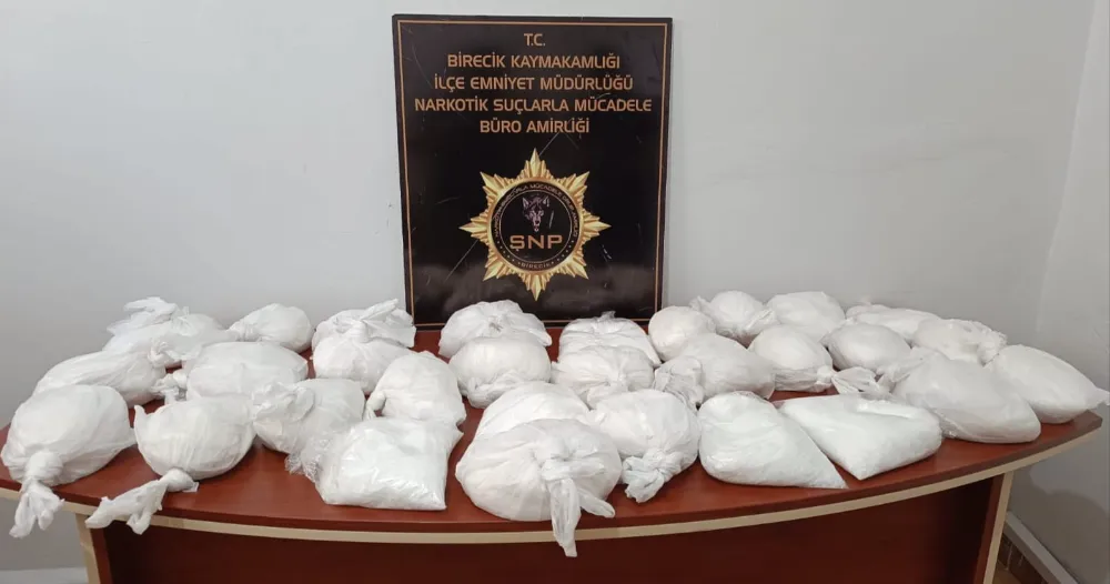 Urfa polisi, 30 kg uyuşturucu maddesi ele geçirdi