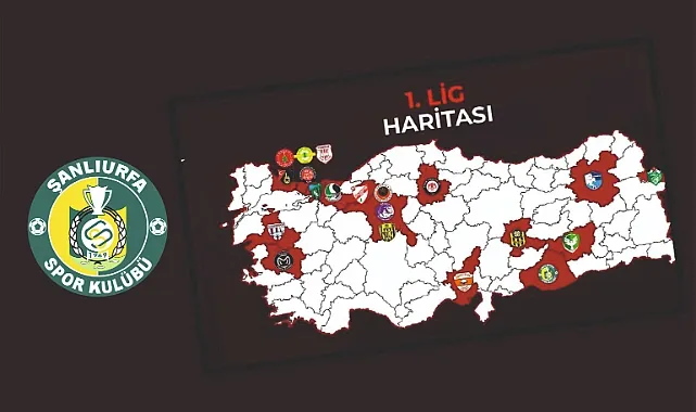 İşte Şanlı takımın 1.Lig haritası