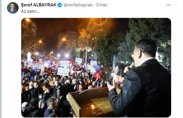 Eski Halfeti Belediye Başkanından manalı paylaşım!