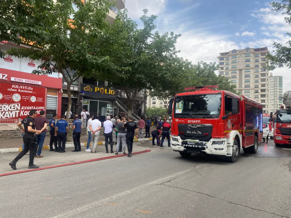 Urfa’da iş yerinde yangın