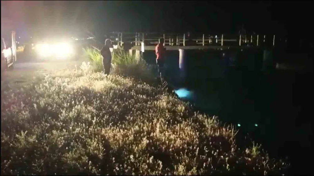 Girdiği suda kaybolan çobanı arama çalışması başlatıldı