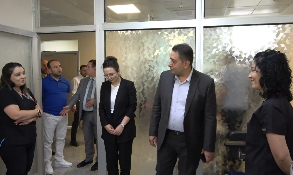 Solmaz sağlık tesislerini inceledi.