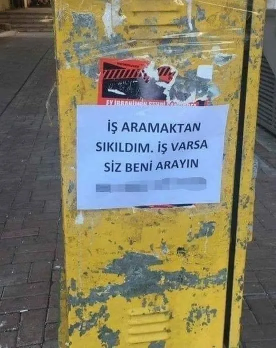 İş aramaktan sıkılan vatandaş çözümü böyle buldu