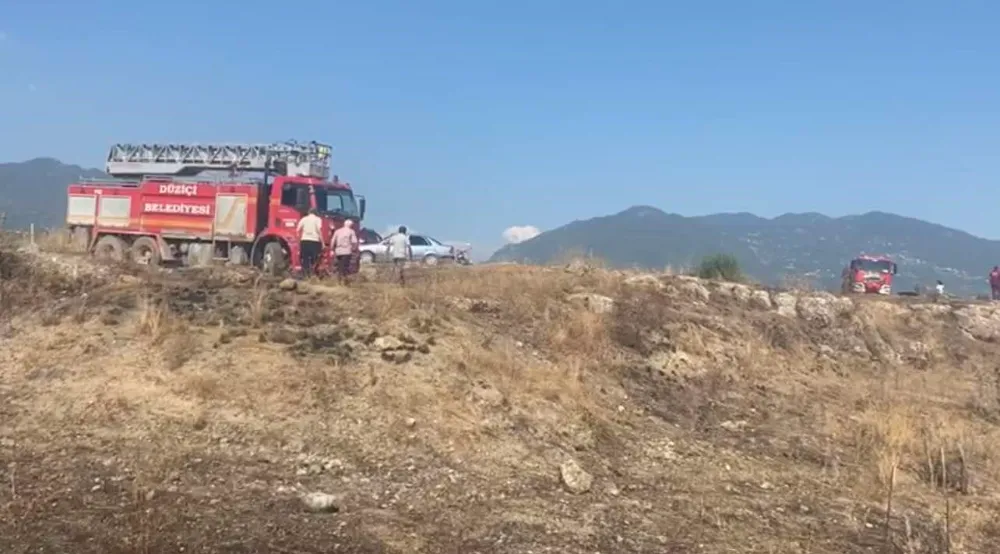Makilik alanda çıkan yangın söndürüldü
