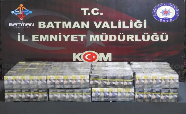 Tankerle kaçak sigara sevkiyatı polise takıldı