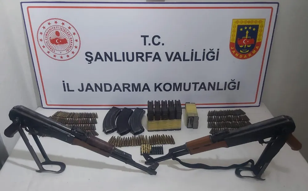 Siverek'te silah ve mühimmat ele geçirildi