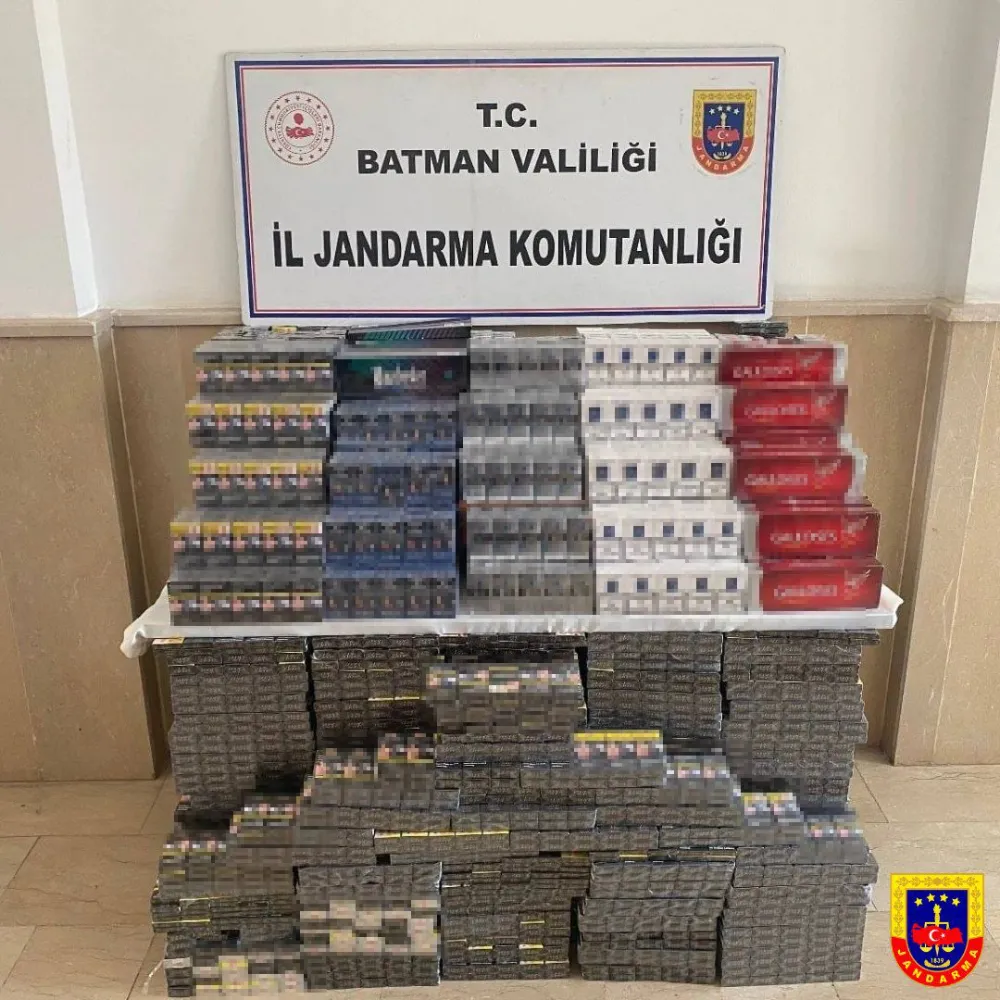 5 bin 593 paket kaçak sigara ele geçirildi