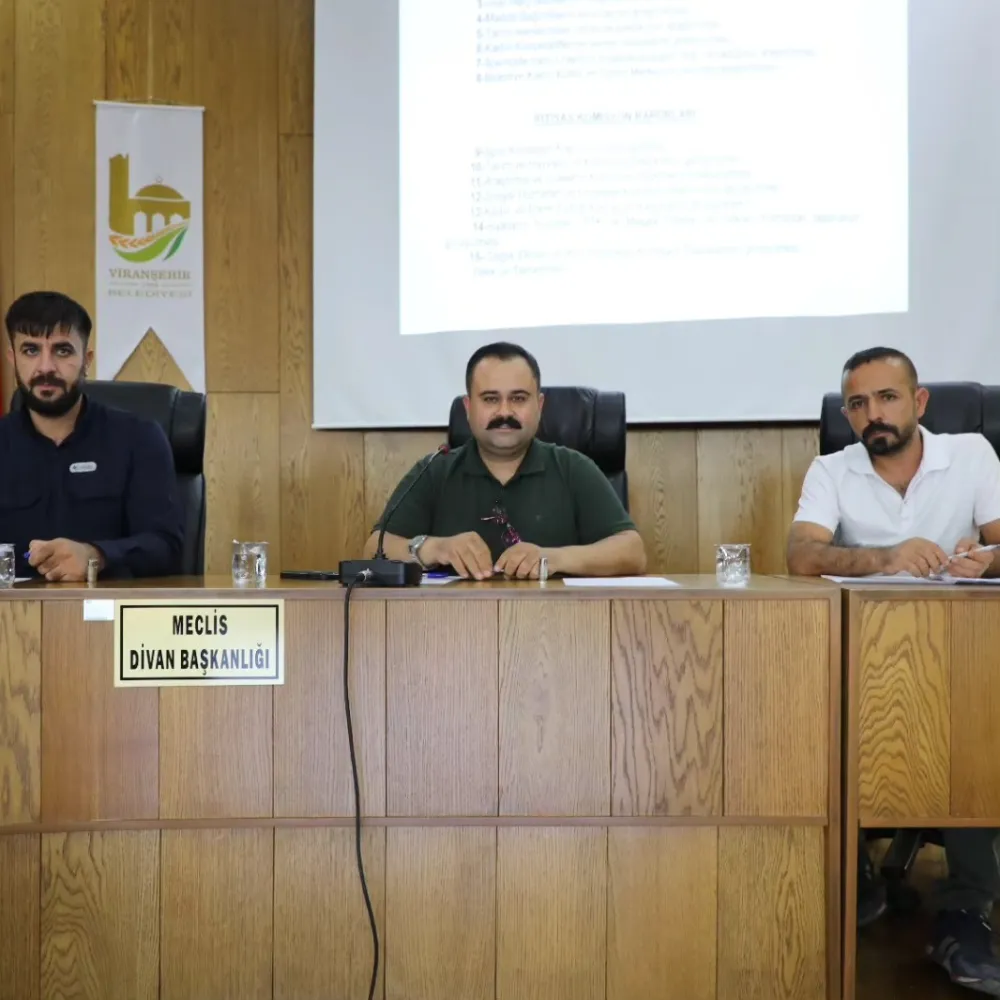 Viranşehir Belediyesi temmuz ayı olağan meclis toplantısı yapıldı