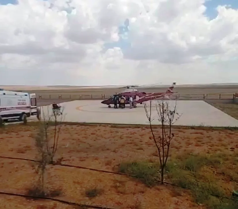Hava ambulansı felç geçiren hasta için havalandı