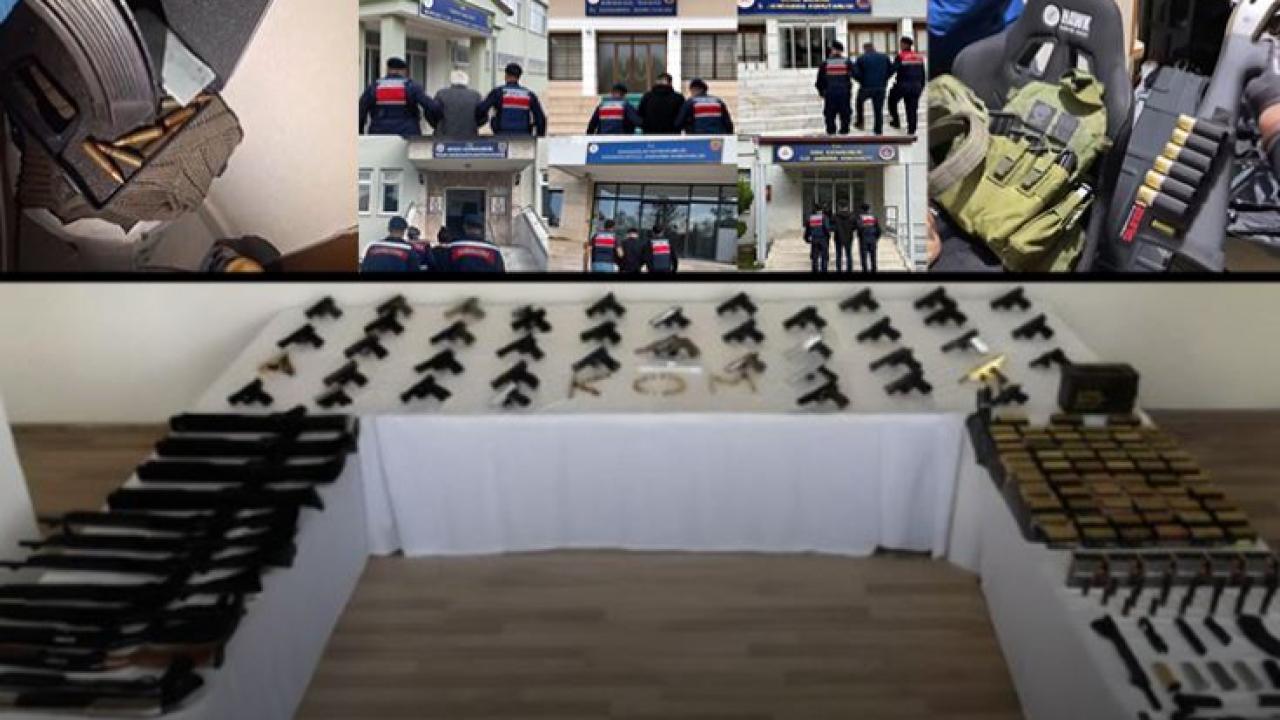 31 ilde silah kaçakçılarına operasyon: 60 gözaltı