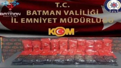 44 kilo kaçak nargile tütünü ele geçirildi