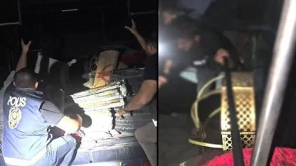 Aracın fan ve klima düzeneğinin içerisinde 11 düzensiz göçmen çıktı
