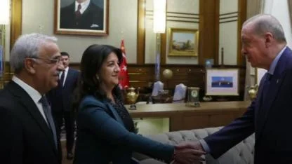 Cumhurbaşkanı Erdoğan, DEM Parti Heyeti'yle Beştepe'de görüştü