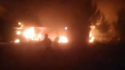 Faciadan dönüldü: Restoran yangınında içerideki tüpler çıkarıldı