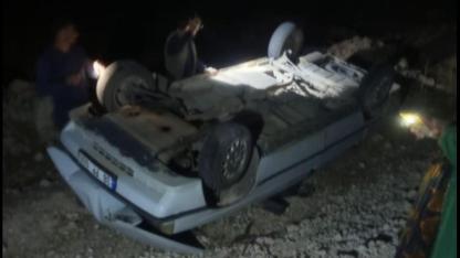 Haliliye’de otomobil takla attı: 2 yaralı