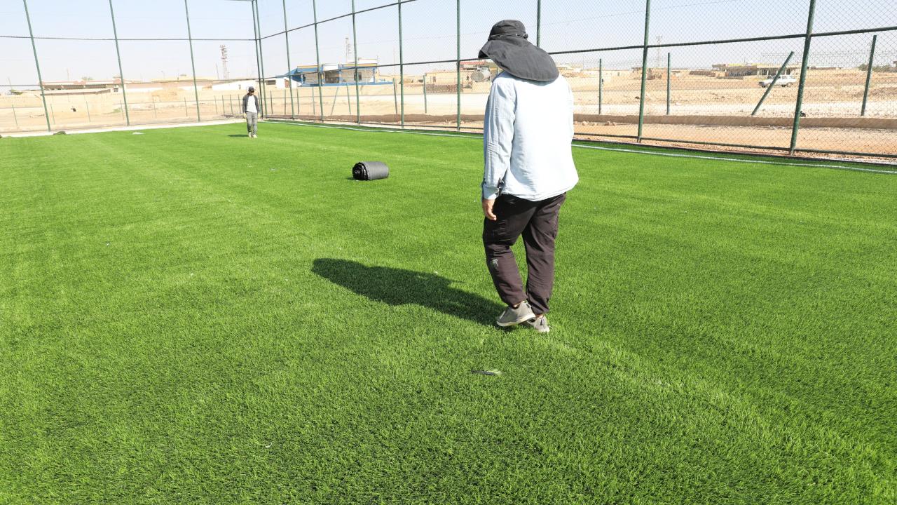 Harran&#039;da her mahalleye halı saha projesi hızla ilerliyor