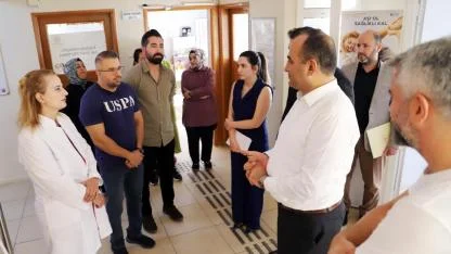 İl Sağlık Müdürü'nden Halfeti'de kapsamlı denetim (VİDEO)