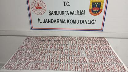 Jandarma, Şanlıurfa’da 2128 sentetik hap ele geçirdi
