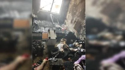 Karaköprü TOKİ’de korkutan yangın
