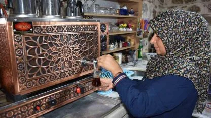 Kayınbabasından kalan 450 yıllık tarihi evi işletmeye çevirdi
