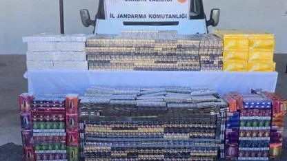Minibüste 2 milyon liralık kaçak sigara operasyonu