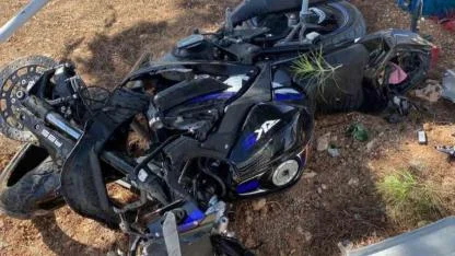 Motosiklet sürücüsünün feci ölümü