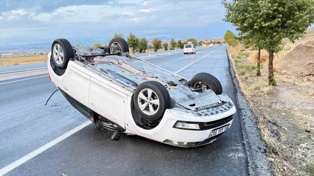 Otomobil takla attı: 1 yaralı