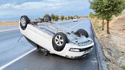 Otomobil takla attı: 1 yaralı