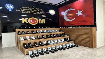 Şanlıurfa’da 9 milyon 600 bin TL değerinde kaçak telefon ele geçirildi