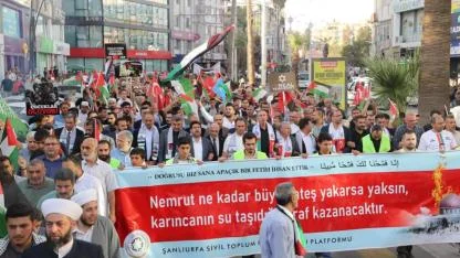 Şanlıurfa Gazze için tam yürek oldu