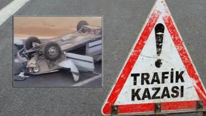 Şanlıurfa’da bir otomobil takla attı