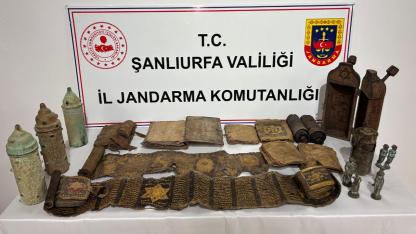 Şanlıurfa’da tarihi eser kaçakçılarına operasyon: 2 gözaltı (VİDEO)