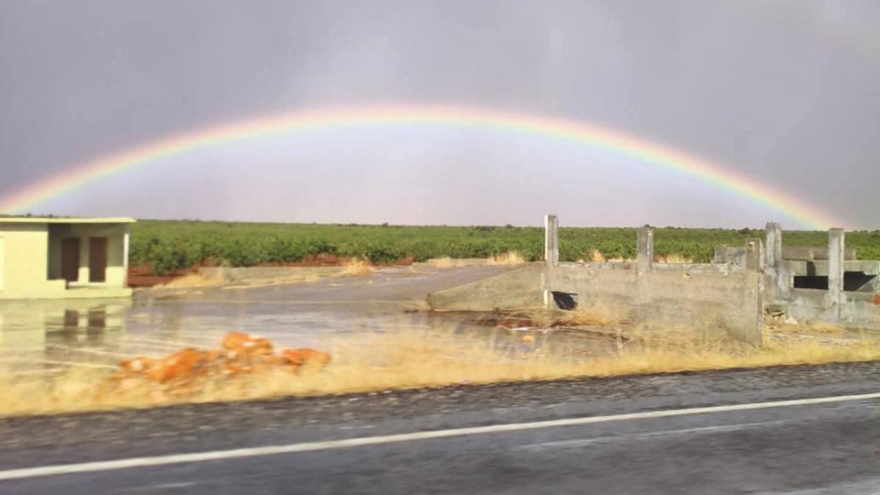 Şanlıurfa&#039;da yağış sonrası görsel şölen