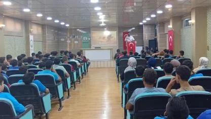 Sumud Filosu Üyesi Şanlıurfa'da öğrencilerle buluştu
