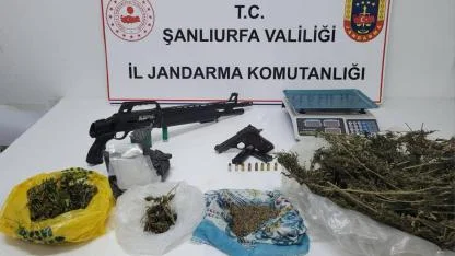 Suruç’ta silah ve uyuşturucu operasyonu