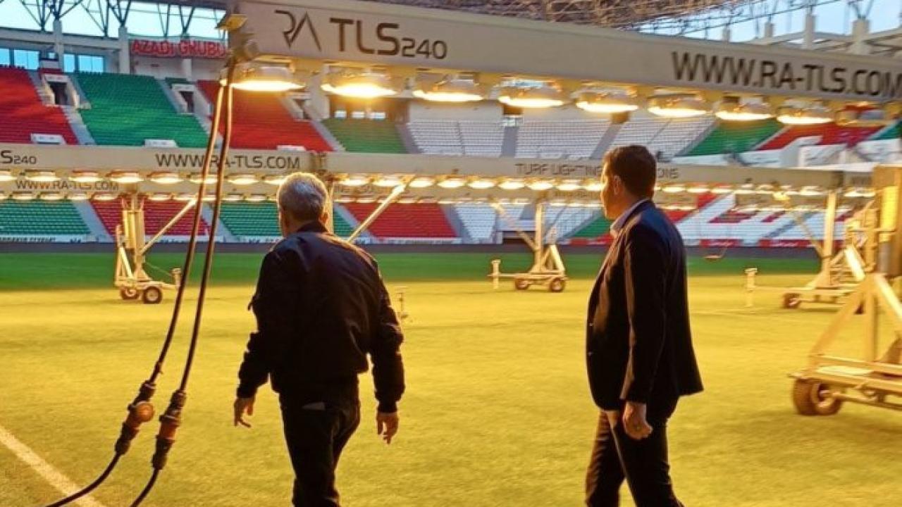 Amedspor&#039;un stadına ultraviyole takviyesi