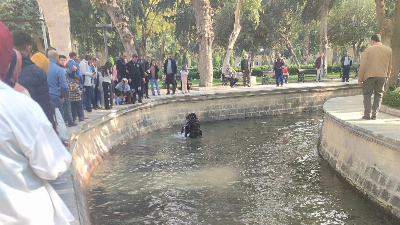 Balıklara yem atacaktı. Her şey bir anda oldu