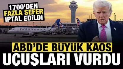 Bin 700’den fazla uçuş iptal edildi