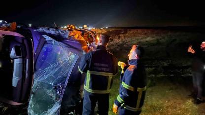 Cip şarampole devrildi: 4 yaralı