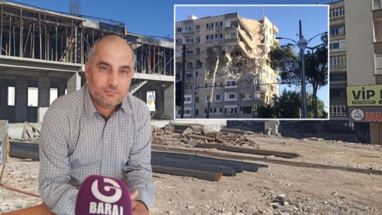 Depremde yıkılan apartmanın sakinleri büyük mağduriyet içinde