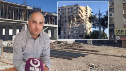 Depremde yıkılan apartmanın sakinleri büyük mağduriyet içinde (VİDEO)