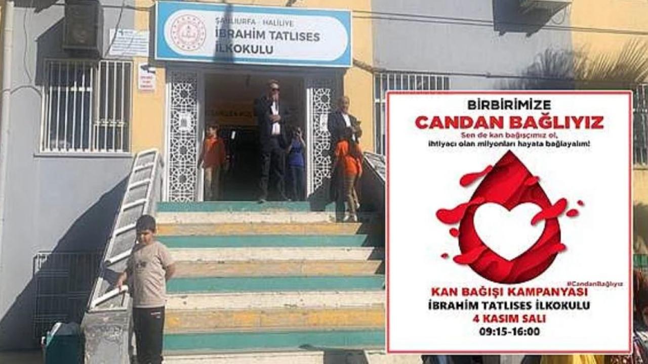 İbrahim Tatlıses İlkokulu&#039;ndan &#039;kan bağışı&#039; kampanyası