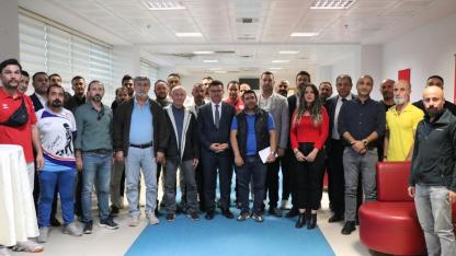 İl Müdürü Yazıcı, federasyon temsilcileriyle bir araya geldi