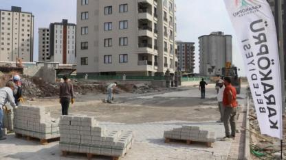 Karaköprü Belediyesi'nden üst yapı çalışmaları (VİDEO)
