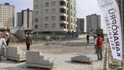 Karaköprü Belediyesi'nden üst yapı çalışmaları (VİDEO)