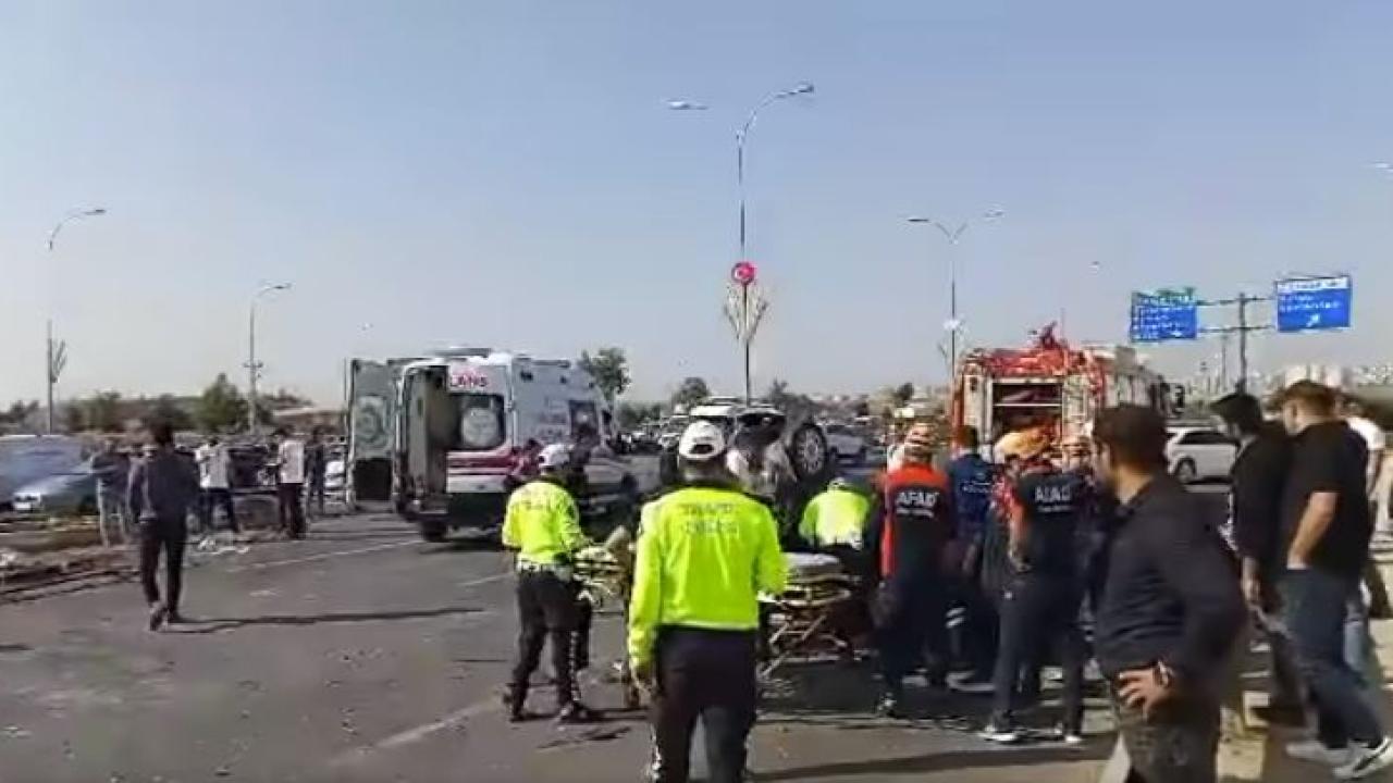 Karaköprü Çevik Kuvvet’te zincirleme kaza: 3 yaralı