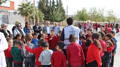 Karaköprü kırsalında geri dönüşüm öğretiliyor