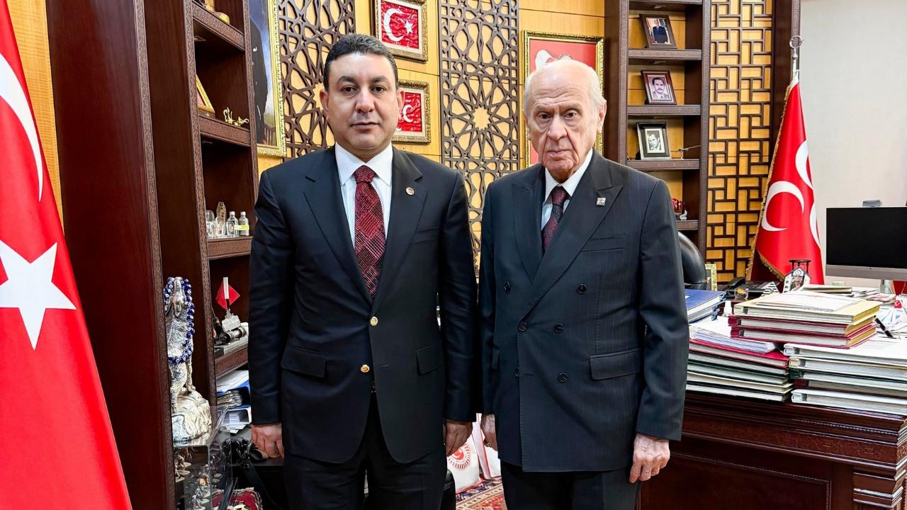 Özyavuz, MHP Genel Başkanı Bahçeli&#039;yi ziyaret etti