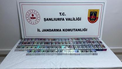 Şanlıurfa’da durdurulan araçta 84 paket kaçak sigara ele geçirildi